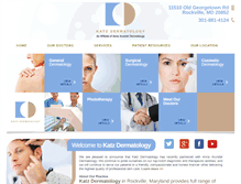 Tablet Screenshot of katzdermatology.com